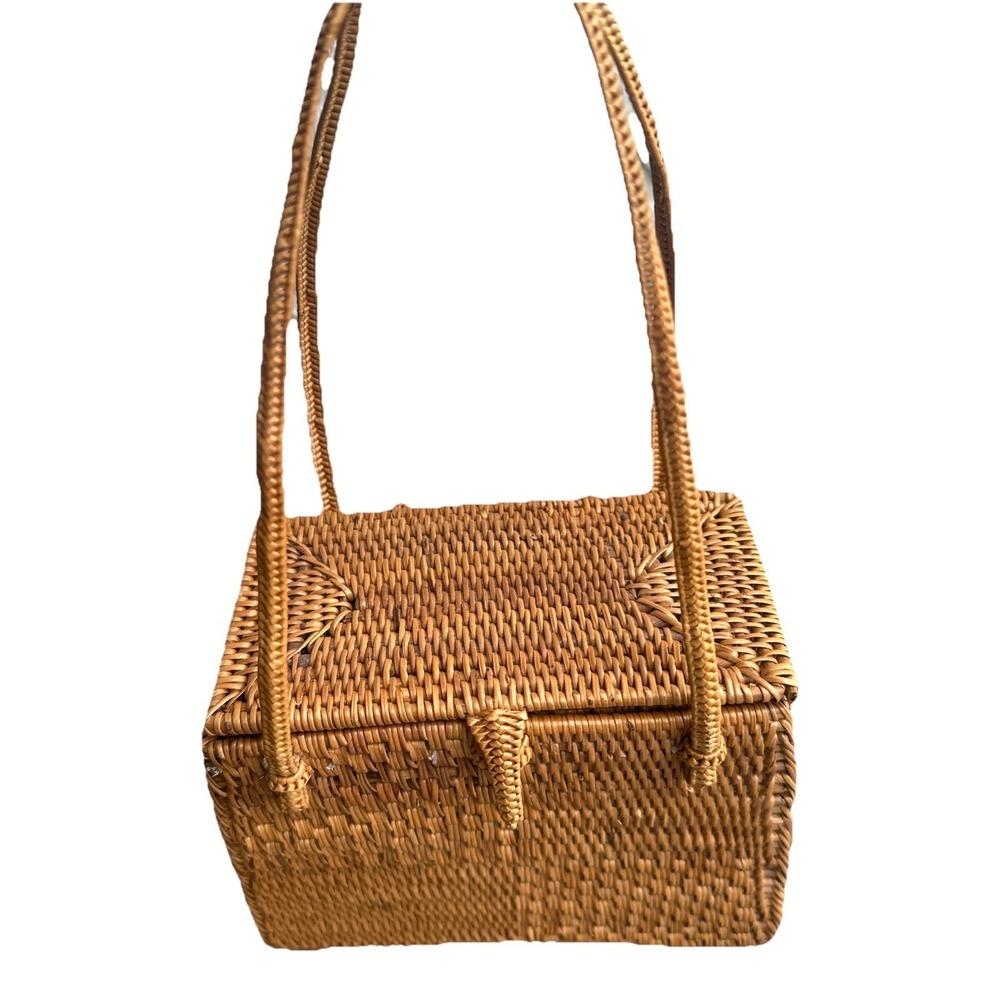 Unbranded Woven Rattan Small Hand Bag